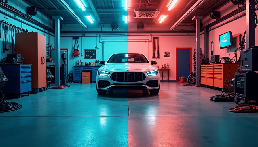 Visual context for hybrid car maintenance vs regular car