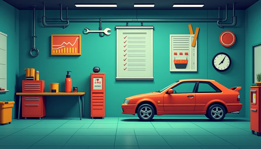 Illustration for diy car maintenance
