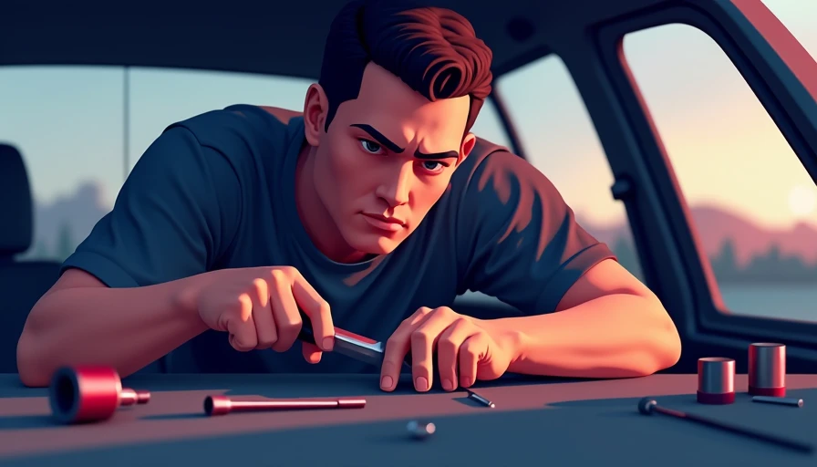 Illustration for essential tools for diy car maintenance