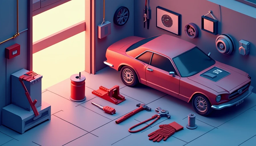 Visual context for essential tools for diy car maintenance