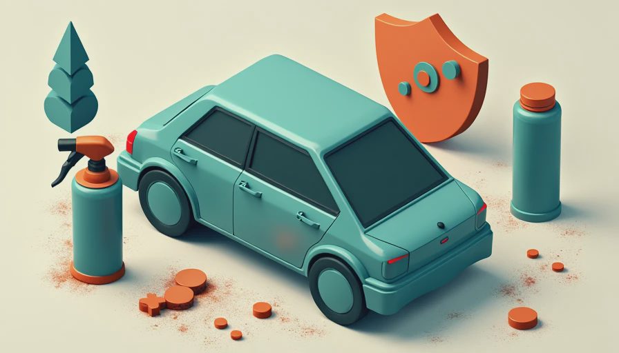 Illustration for best rust prevention spray for cars