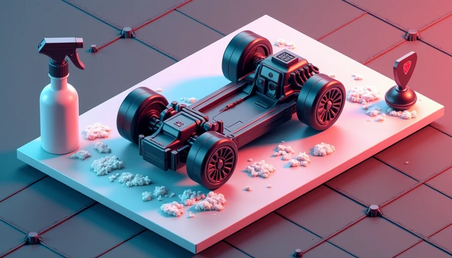 Illustration for car rust prevention winter salt