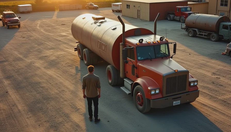 Visual context for squatted truck