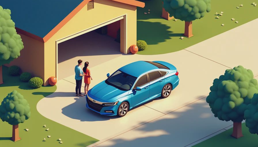 Visual context for honda accord blue