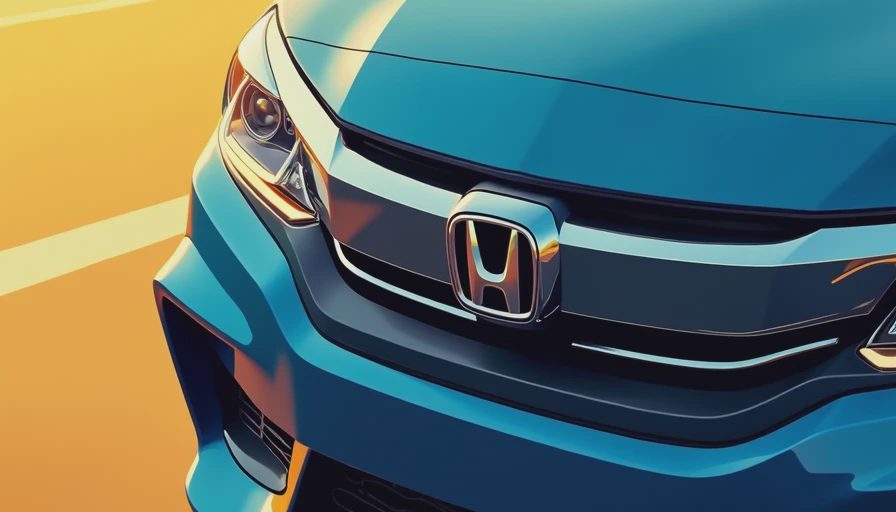 Illustration for honda accord blue