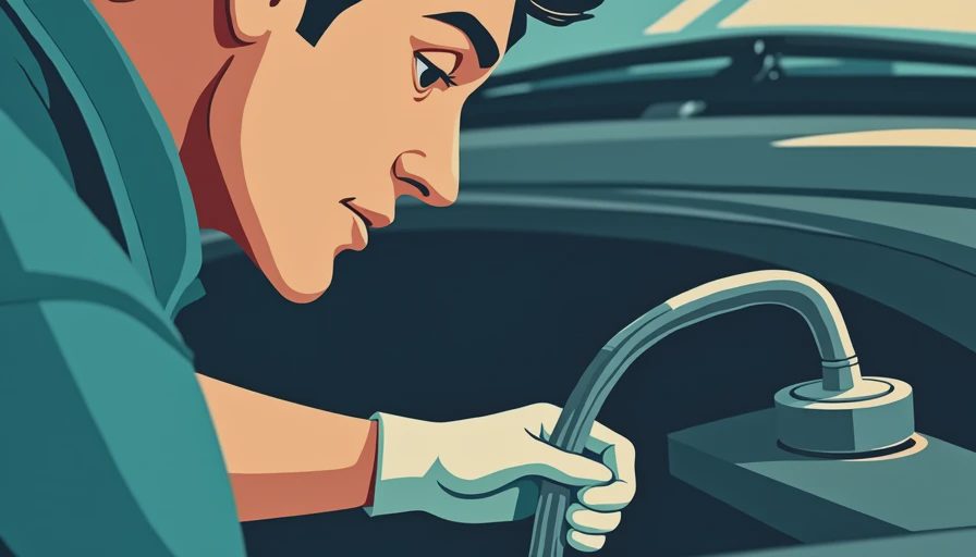 Illustration for how to fix a leaking coolant