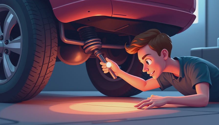 Visual context for how to check sway bar links