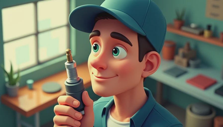 Illustration for type spark plug