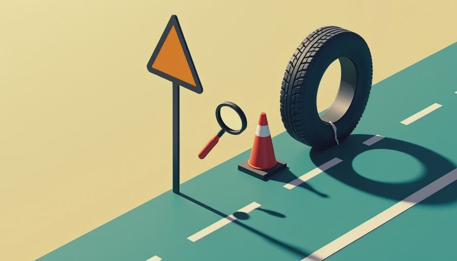 Visual context for tyre split sidewall