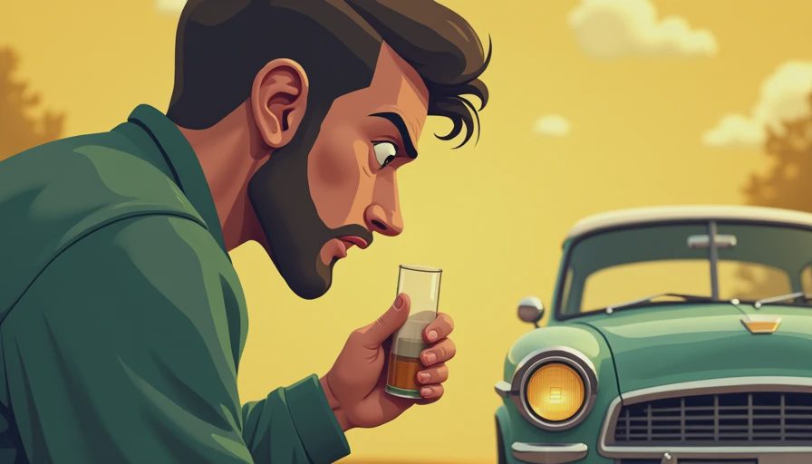 Visual context for how do you know if gasoline is bad