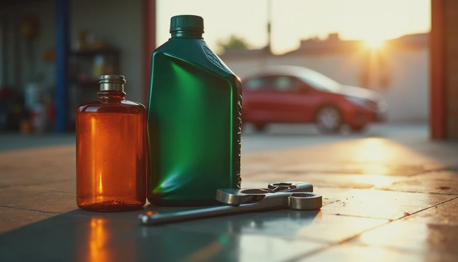 Illustration for oil change